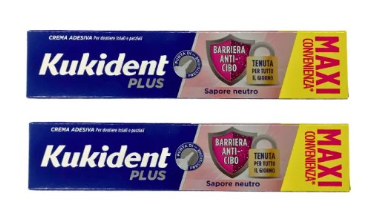 KUKIDENT BIPACCO BARRIERA ANTI CIBO SAPORE NEUTRO 2X57G
